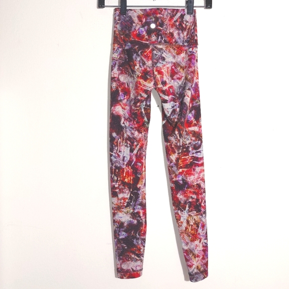 Lululemon Women's Wunder Train HighRise Tights 25" Urbantricity Multi Size 2 EUC - Picture 14 of 14